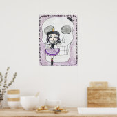 IWD GothGirlSceleton-Poster Poster (Küche)