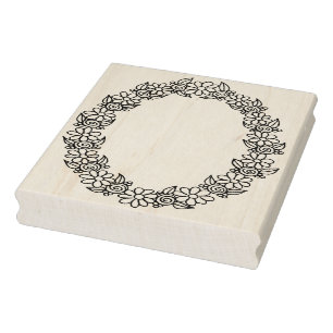 IWD Ovale Rahmen 4" x 5" Briefmarke Gummistempel