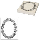 IWD Ovale Rahmen 4" x 5" Briefmarke Gummistempel (Stempel)