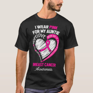 IWear rosa für meine Tante Brustkrebs-Awars T-Shirt