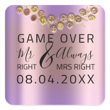 ìWedding Mr Right Mrs Right Game Over Wreath