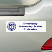 IWF-Logo, zerstörende Demokratie ist unser Beruf Autoaufkleber (Auf Auto)