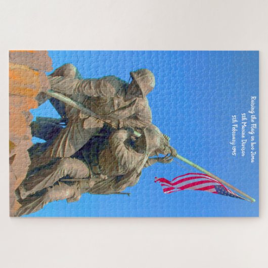 Iwo-Jima 5th Marine Devison 5.2.1945 Puzzle (Horizontal)