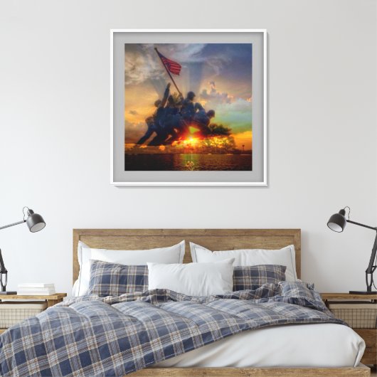 iwo jima bild leinwanddruck (Insitu (Schlafzimmer))