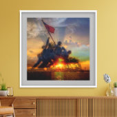 iwo jima bild leinwanddruck (Insitu (Wohnzimmer))