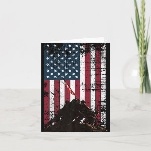 Iwo Jima Flag, die die US-Flagge wwii Vete aufwühl Karte