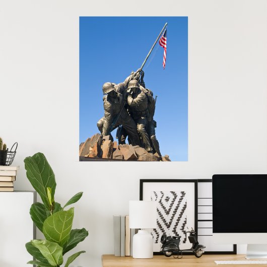 Iwo Jima - Frontalansicht Poster (Heimbüro)