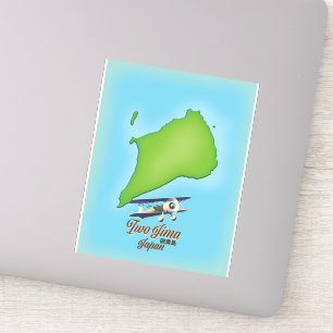 Iwo Jima Japan Inselkarte Aufkleber