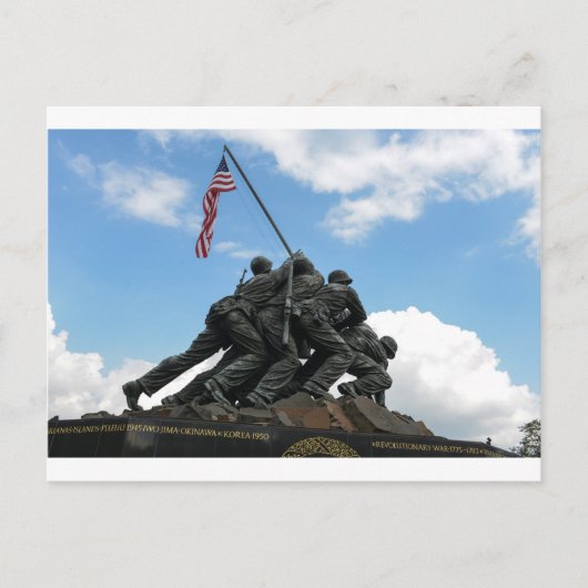 Iwo Jima Memorial in Washington DC Postkarte (Vorderseite)