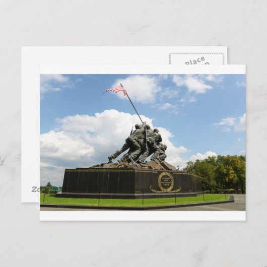 Iwo Jima Memorial in Washington DC Postkarte (Vorne/Hinten)