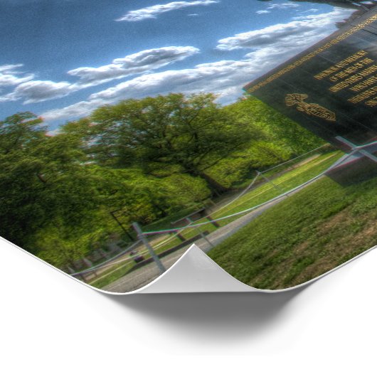 Iwo Jima Memorial Poster (Ecke)