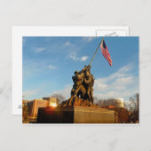 Iwo Jima Memorial Postkarte (Vorne/Hinten)