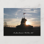 Iwo Jima Monument - Fall River, MA Postkarte (Vorderseite)