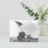 Iwo Jima Raising American Flag Postkarte (Stehend Vorderseite)
