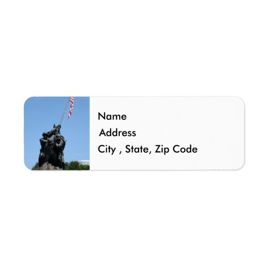 Iwo Jima Return Address Label (Vorne)