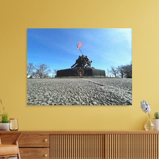Iwo Jima Stretched Canvas Print Leinwanddruck (Insitu (Wohnzimmer))