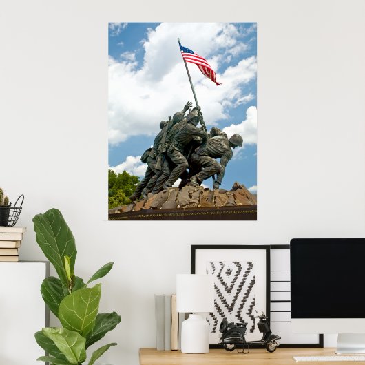 Iwo Jima - West Side View Poster (Heimbüro)