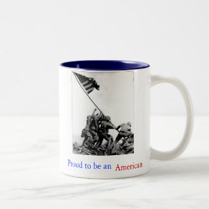 Iwojima stolz, eine amerikanische Kaffee-Tasse zu Zweifarbige Tasse