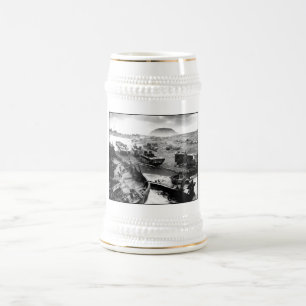 Iwojima-Strand-Malerei Bierglas