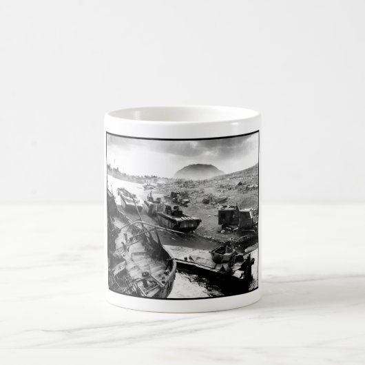Iwojima-Strand-Malerei Kaffeetasse (Mittel)