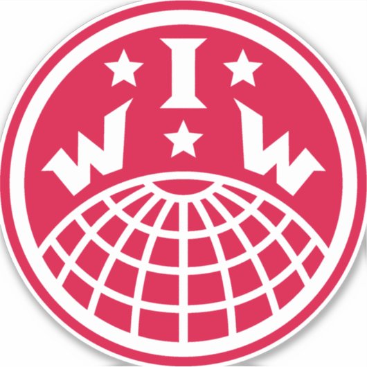 IWW Logo-Aufkleber Aufkleber (Vorderseite)
