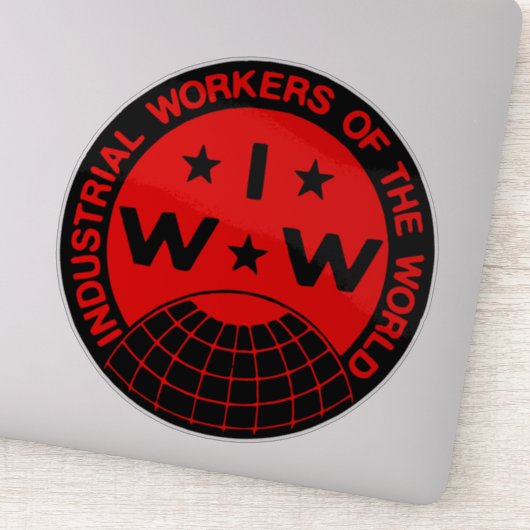 IWW-Logo - Wobbys Aufkleber (Detail)