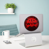 IWW-Logo - Wobbys Aufkleber (Laptop auf Schreibtisch)