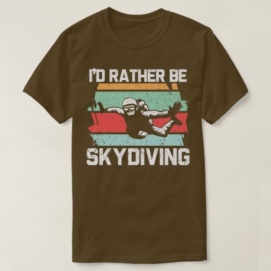 Ix27d eher Skydiving Parachuting Skydiver T-Shirt (Design vorne)