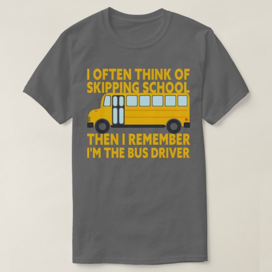 Ix27m Busfahrer der Busschule T-Shirt (Design vorne)