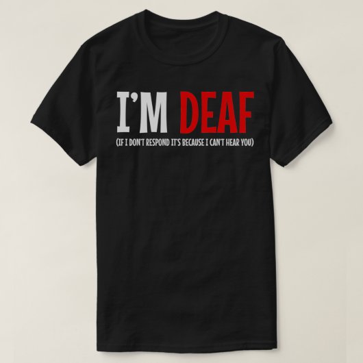 Ix27m Deaf American Sign Language ASL Teacher Inte T-Shirt (Design vorne)