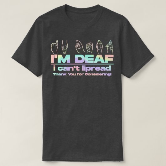 Ix27M DEAF-Apparel T-Shirt (Design vorne)