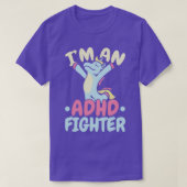 Ix27m Ein ADHD-Kämpfer denkt anders als einhorn T-Shirt (Design vorne)