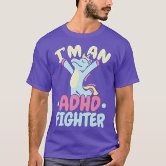 Ix27m Ein ADHD-Kämpfer denkt anders als einhorn T-Shirt