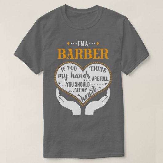Ix27m ein Barber-Stolperstein T-Shirt (Design vorne)