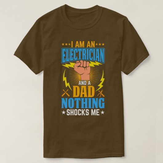 Ix27m ein Elektro und ein Vater nichts schockiert T-Shirt (Design vorne)