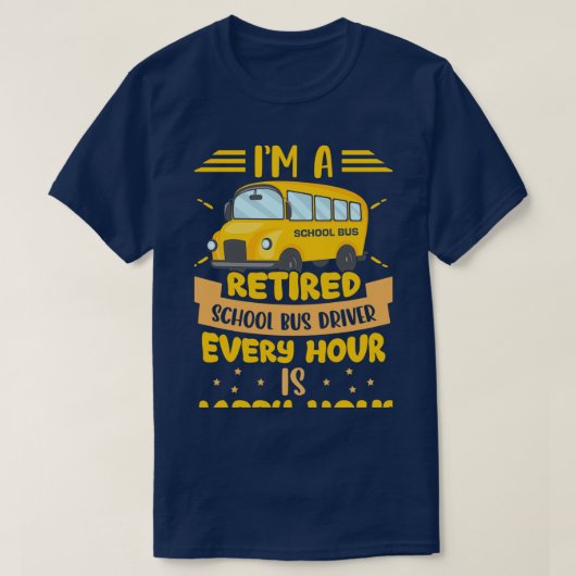 Ix27m ein gelber Busfahrer für den gefahrenen Schu T-Shirt (Design vorne)