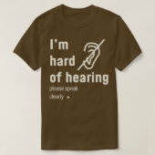 Ix27m hard of hearing minimalist design T-Shirt (Design vorne)