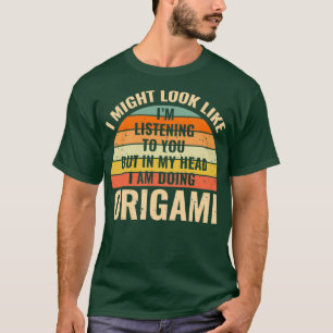 Ix27m nicht hören in meinem Kopf lustige Origami G T-Shirt