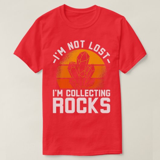 Ix27m nicht verloren Ix27m Colleting Rocks T-Shirt (Design vorne)