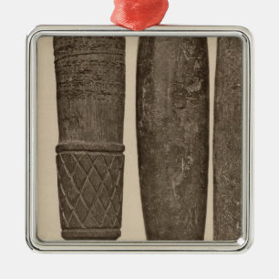IX Steinrohre, so Calif Silbernes Ornament
