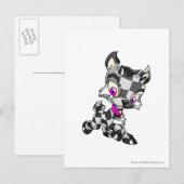 Ixi Checkered Postkarte (Vorne/Hinten)
