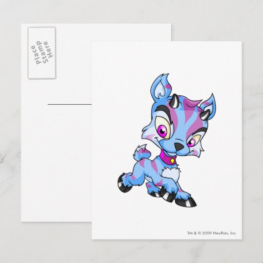 Ixi Striped Postkarte (Vorne/Hinten)