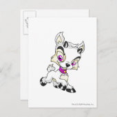 Ixi Weiß Postkarte (Vorne/Hinten)