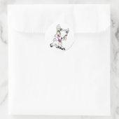 Ixi White Runder Aufkleber (Tasche)