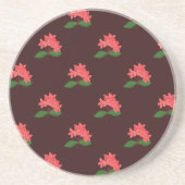 Ixora, Blume Maha Sarakham (dunkel) Sandstone Getränkeuntersetzer (Vorne)