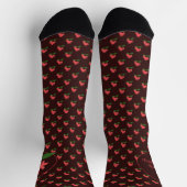 Ixora Coccinea, Blume Maha Sarakham Crew Socks Socken (Oben)