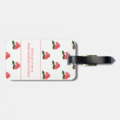 Ixora Coccinea, Blume Maha Sarakham Gepäckanhänger (Rückseite horizontal)