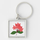 Ixora Coccinea, Blume Maha Sarakham Schlüsselanhänger (Vorne)