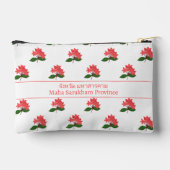 Ixora Coccinea, Blume Maha Sarakham Zubehörtasche (Rückseite)