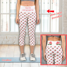 Ixora von Maha Sarakham (weiß) Hochwaisted Capris